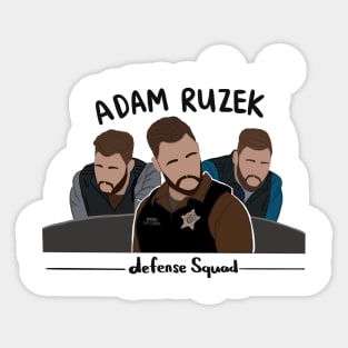 Adam Ruzek Defense Squad Sticker